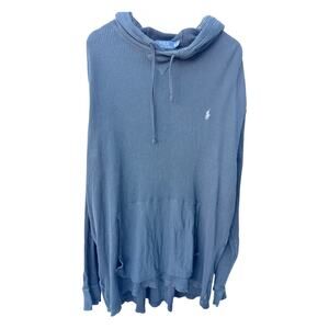 Polo Ralph Lauren Waffle Knit Hoodie Mens 2XLT Green Thermal Pullover